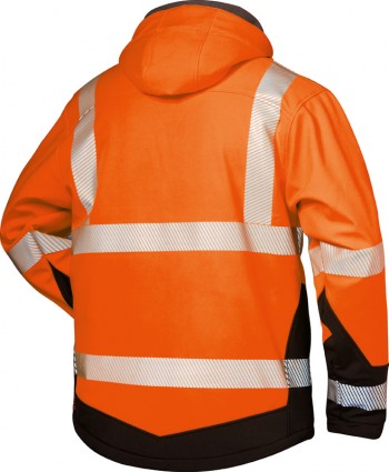 Warnschutz-Winter Softshell Jacke mit Kapuze LUKAS S