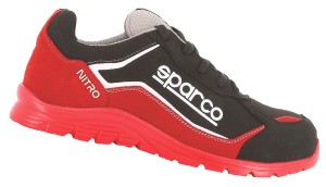 Sparco-Halbschuh "NITRO" black-red S3 ESD