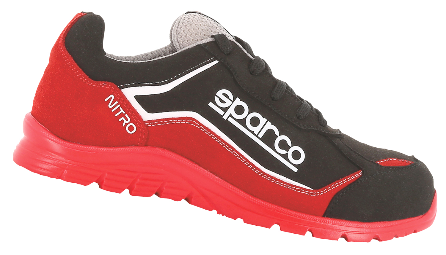 Sparco-Halbschuh "NITRO" black-red S3 ESD 43
